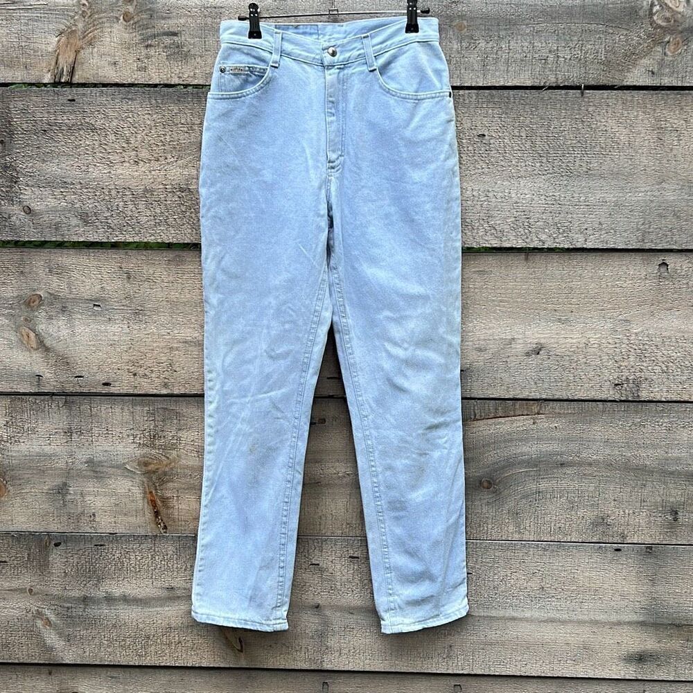 Riders Denim Kid’s Blue Distressed Relaxed Straight Leg Sturdy Jeans Size 16
